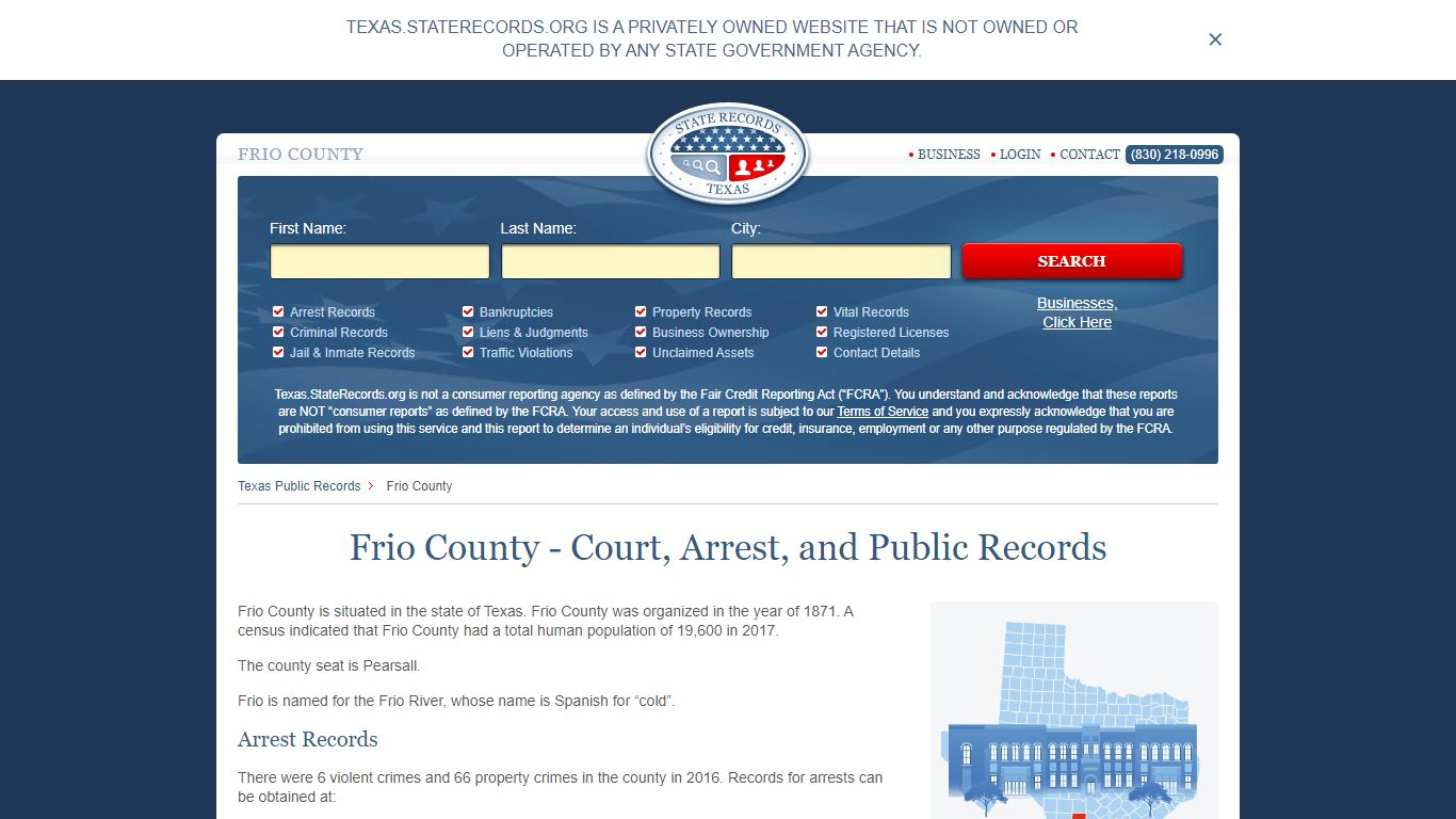 Frio County - Court, Arrest, and Public Records